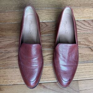 Madewell francis brown leather loafers size 7